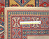 3x5 Ft Shirvan Beige Red Afghan Hand Knotted Geometric Wool Area Rug